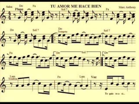 partituras tu amos me hace bien 